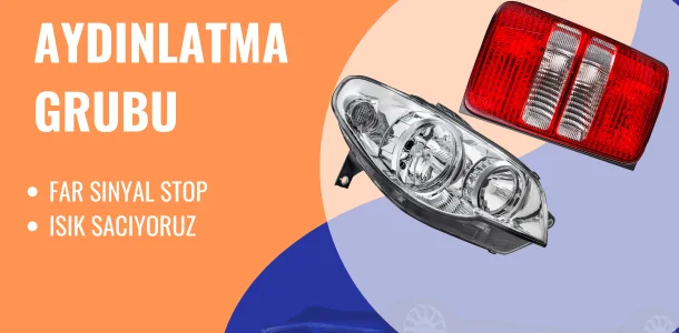 Aydınlatma otomobil lambaları stopları farları