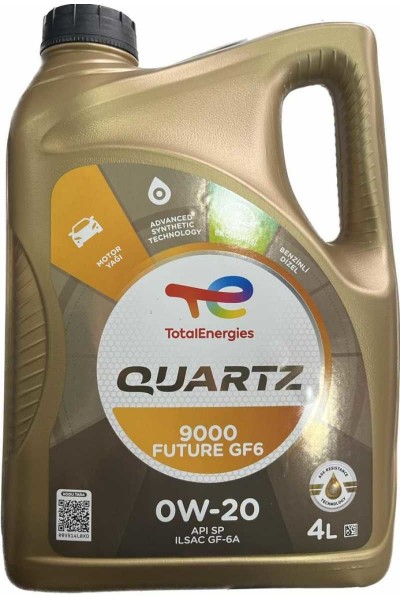Quartz 9000 Gf6 0W20 4Lt Motor Yagı Total