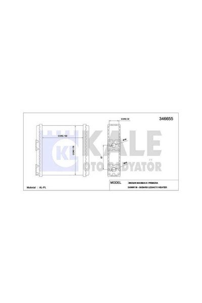 Kalori̇fer Radyatörü Brazi̇ng Primera Sunny Otom Mek Mi̇cra 92-02