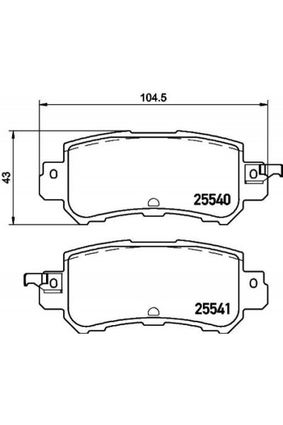 Mazda 3 5 Arka Fren Balatasi 2012-2018 Cx-3 Cx-5