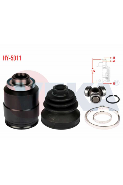 AKS KAFASI SAG ON IC HYUNDAI ACCENT ERA 1.5 CRDI  2006-2012