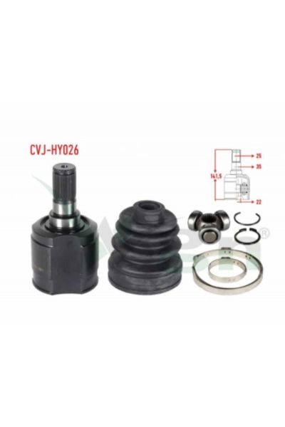 AKS KAFASI SOL-SAG ON IC HYUNDAI ACCENT 1.3 -1.5 1994-2000 GETZ İ20 415 PROTON