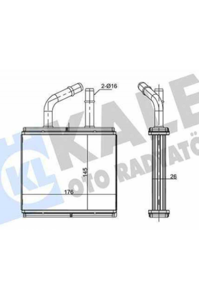 Kalori̇fer Radyatörü 323 90-98  Mx3 - 323 Fv - Cv