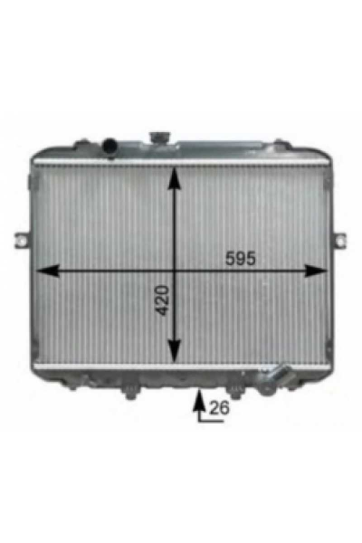 H100 Kamyonet Su Radyatörü 1994-2004 Model Brzng