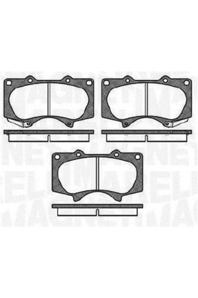 FREN BALATA ON TOYOTA HILUX 2.4 D 4X2 ESPLI 15- 2005-2008  LAND CRUISER 02-08  MITSUBISHI PAJERO IV 3.2 TD 2007-