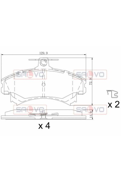 Mitsubishi Carisma Colt Smart Ön Fren Fren Balatasi 1.8 96-