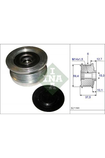 ALTERNATÖR DİNAMO KASNAĞI RULMANLI ACCENT-GETZ-MATRIX 1.5 CRDI 02