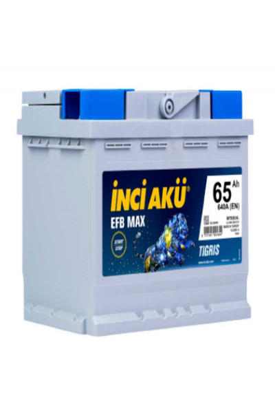 12V   65 Ah  Akü 640 En  Start-Stop Efb Max Tigris İnci̇