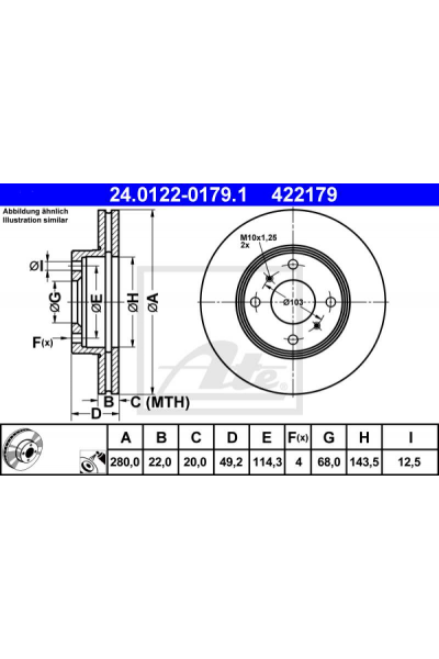 NİSSAN PRİMERA 96-02 P11 ÖN HAVALI DİSK 280 MM  ALMERA 00-08 - 200 SX (S13)