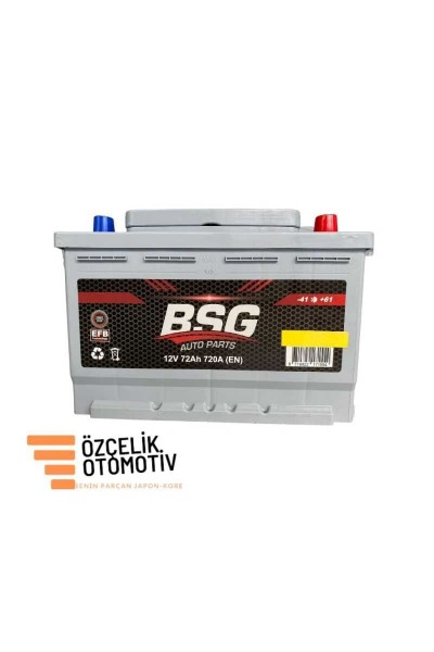 12V 72Ah Akü Efb Start Stop 720 Soguk Marş Akimi