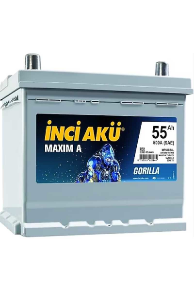 12V 55 Ah Akü 500 En Maxim A Gorilla İnci̇
