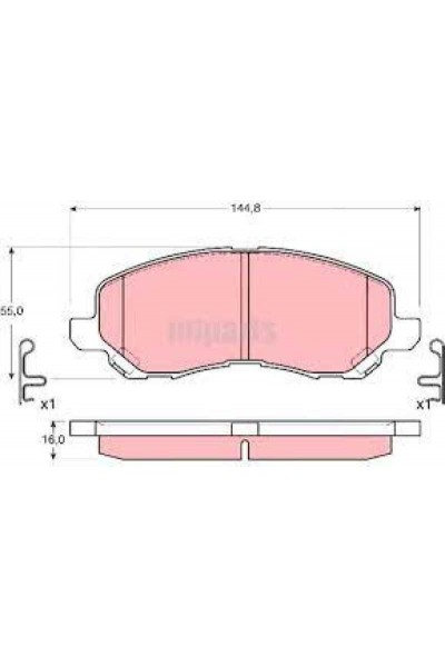 MITSUBISHI LANCER ASX ÖN FREN BALATA 2003-