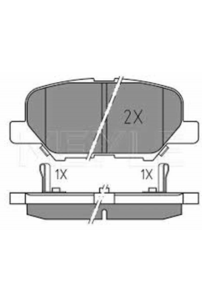 Arka Balata Mazda 6 12 -Mitsubishi Asx 10- Outlander -