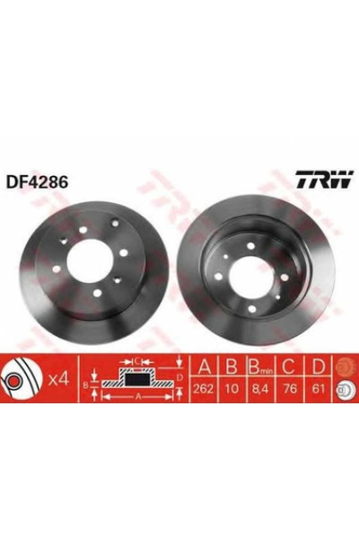 Arka Fren Di̇sk  Sonata 98-04 Matri̇x 01-10 Magenti̇s 05-10