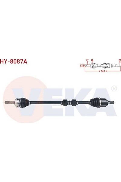 AKS MİLİ KOMPLE RH İX35 - KİA SPORTAGE 11- 1.6