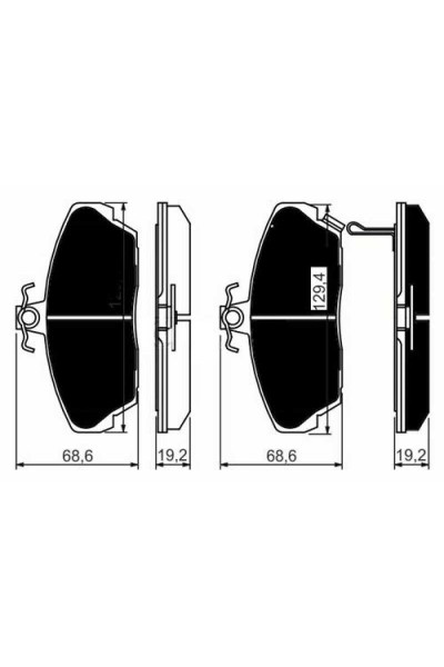 Ön Fren Balata Honda Ci̇vi̇c 95-05 Vtec İes Rover 200 400