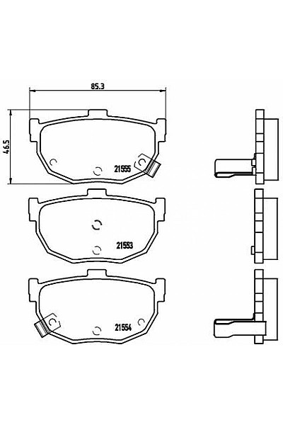 Arka Fren Balata Cerato 05-12 Elantra 96-06 Primera P10 90-96 Maxima 88-94