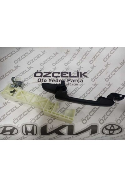 Hyundai̇ Accent Era Kapi Diş Açma Kolu Arka Sol Mat Si̇yah Braketli̇